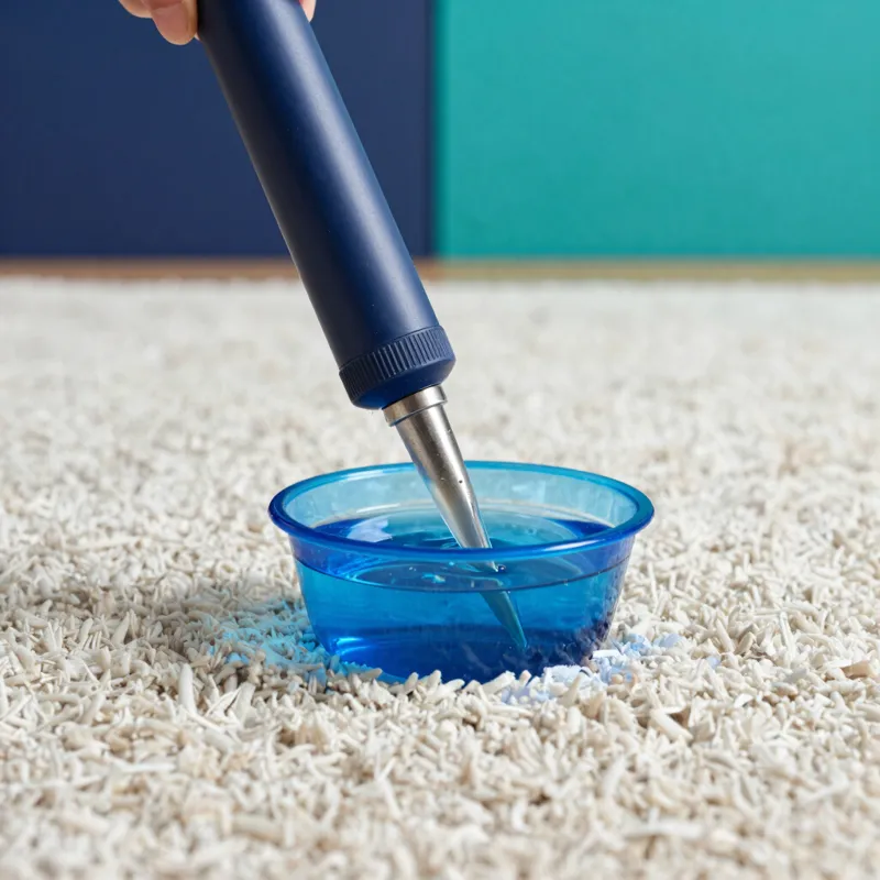 Nettoyage d'un tapis à domicile
